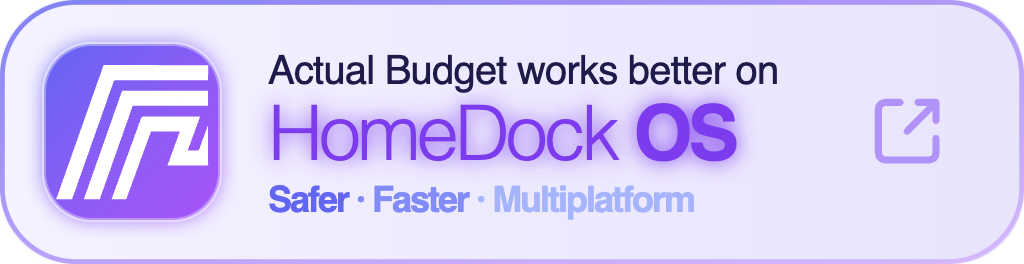 Actual Budget support badge light